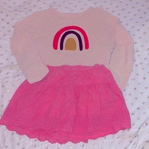 Girls Pink skirt - small mark on front pictured